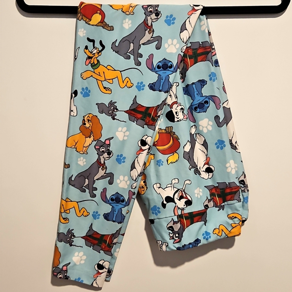 Disney Dogs Character leggings Med. WDW Pluto Lady Tramp and More